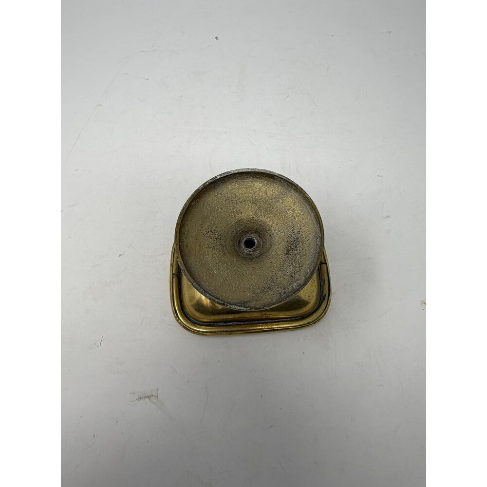 Vintage brass pedestal soap dish - Picture 3 of 5